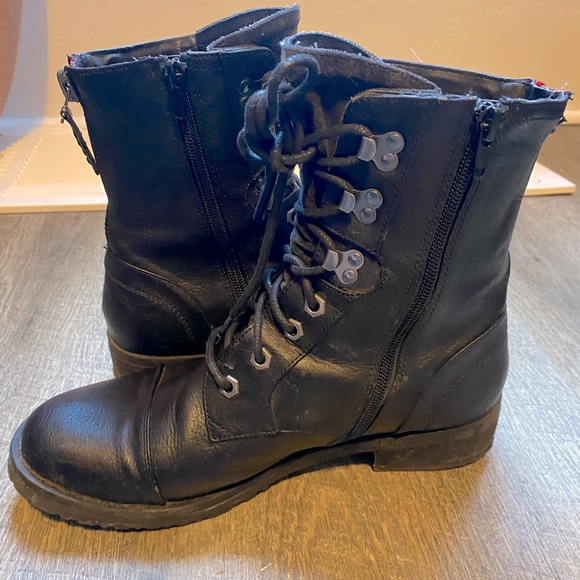 Black combat boots size 40 - Picture 4 of 5
